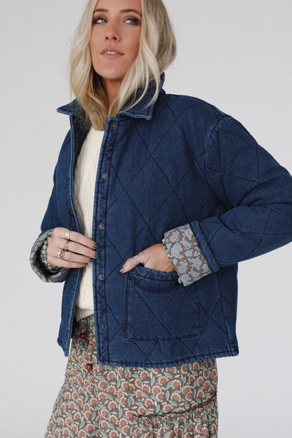 Echo Canyon Quilted Jacket - Dark Denim