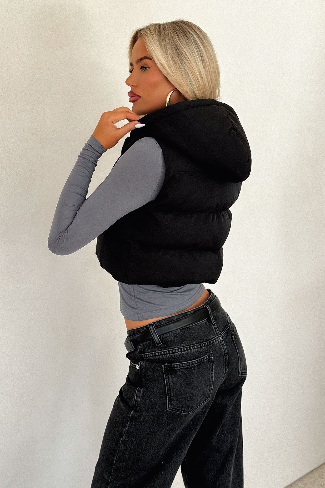Calvin Puffer Vest - Black