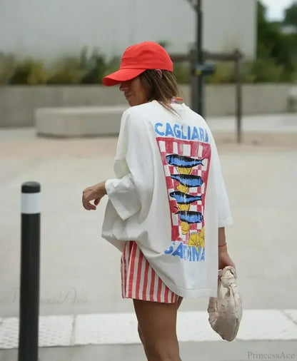 Casual Streetwear Gothic Long Sleeve T-shirt