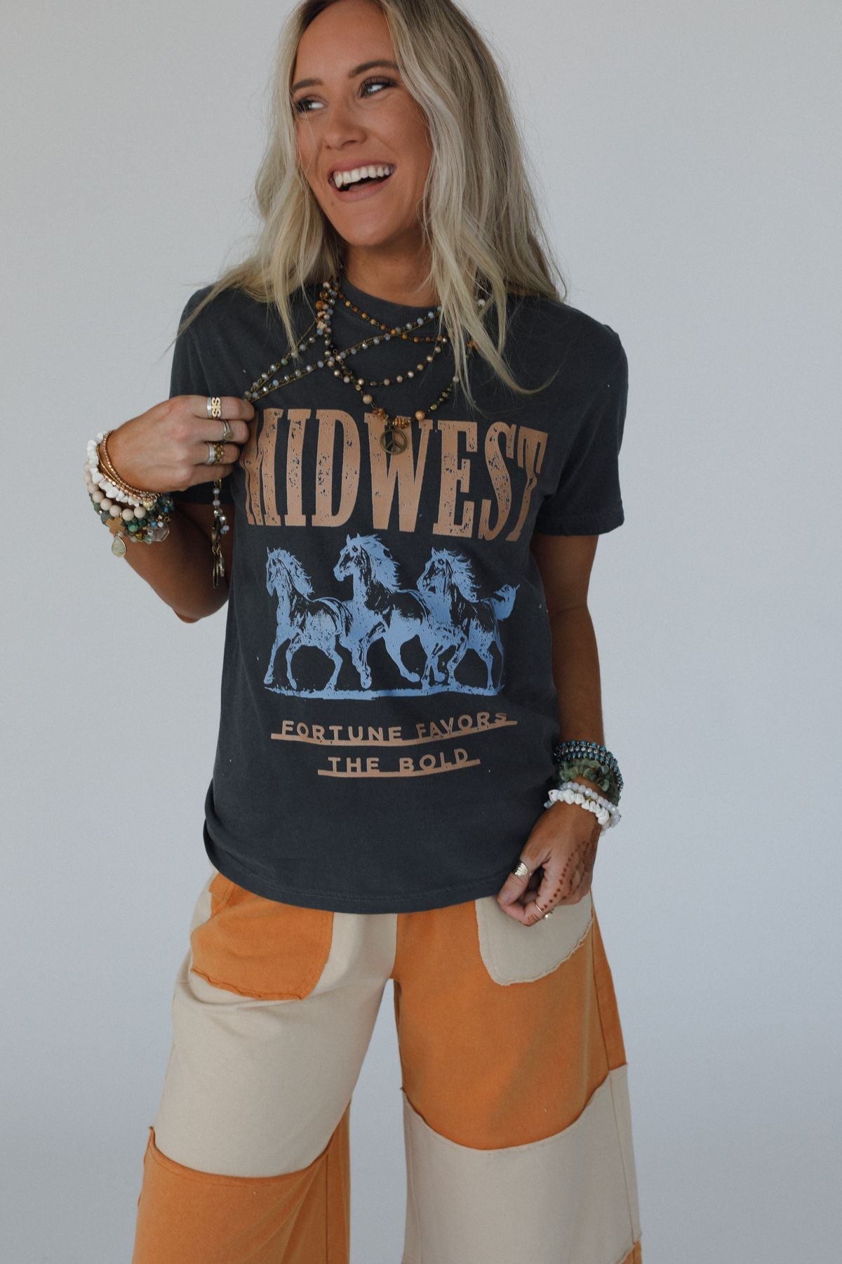 Midwest Fortune Graphic Tee - Pepper