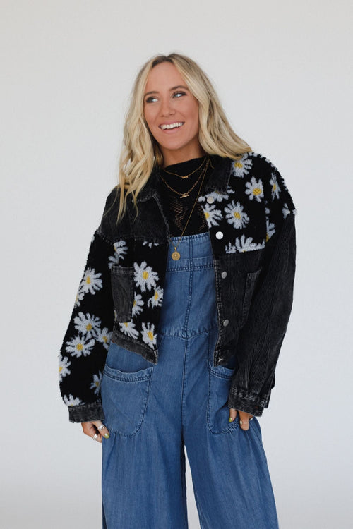 Just Dreaming Daisy Jacket - Black