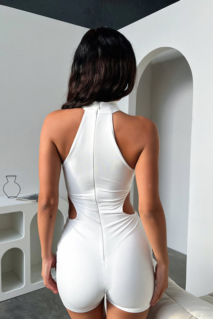 Gianna Playsuit - White