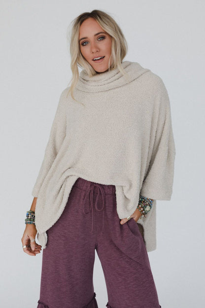 The Nest Hartlie Sweater Top - Seashell