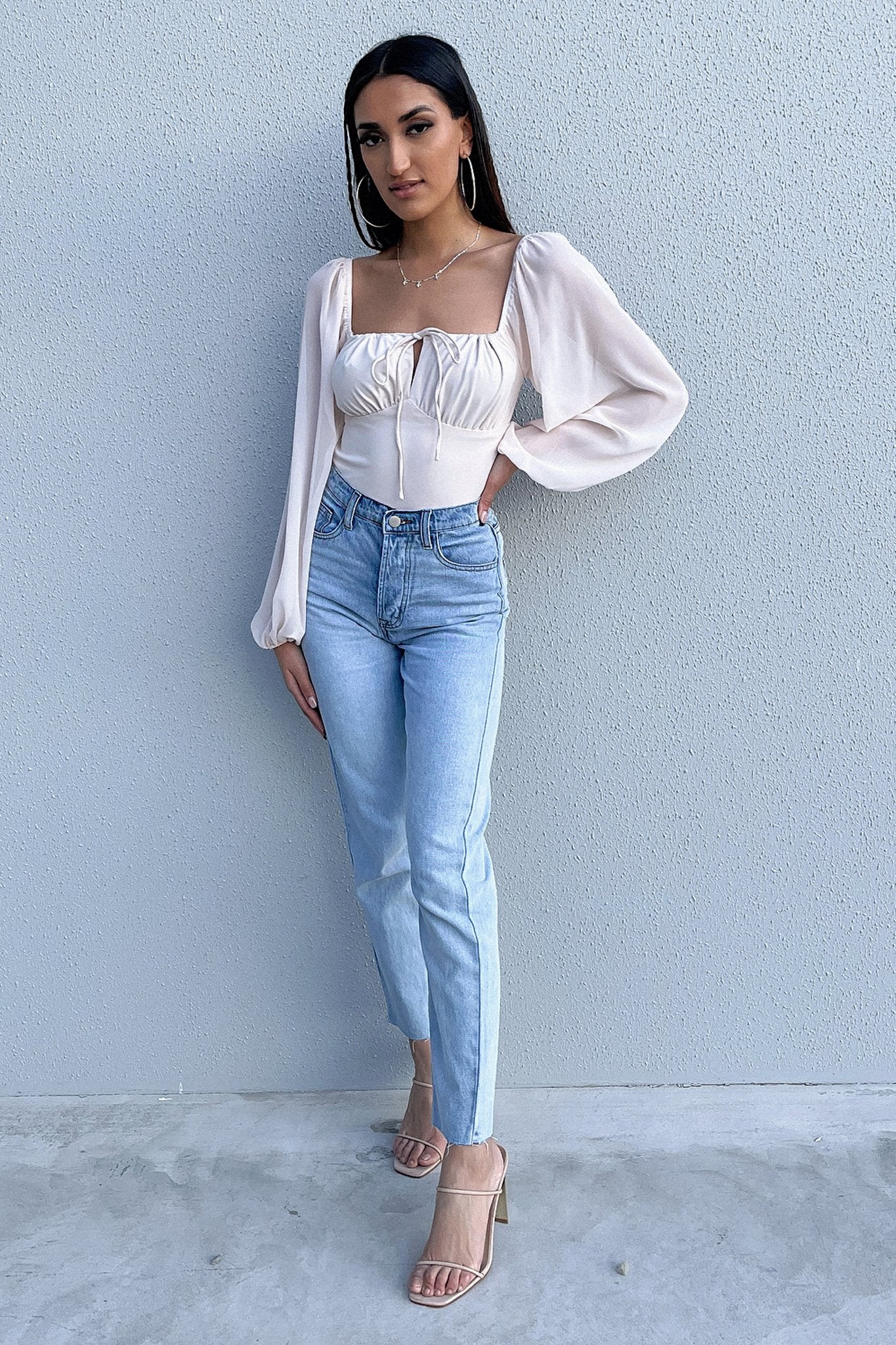 Christina Bodysuit - Light Peach