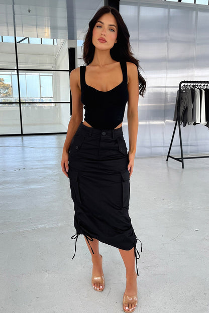 Eryn Crop - Black