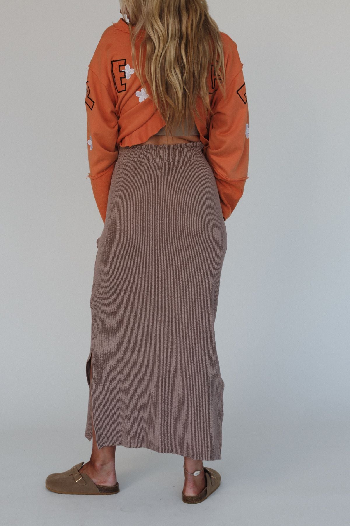 The Nest Desert Rose Maxi Skirt - Acorn